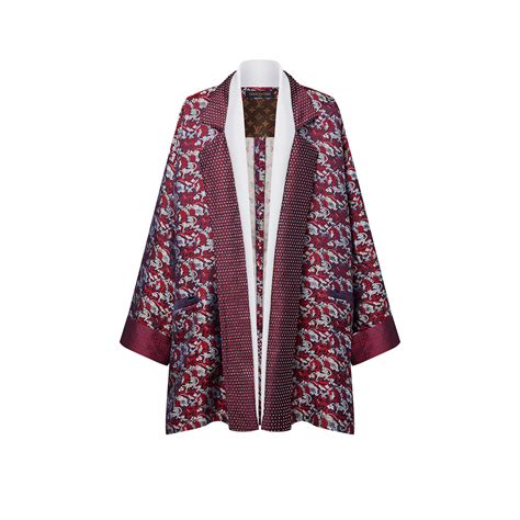 Leaf Jacquard Robe Jacket 